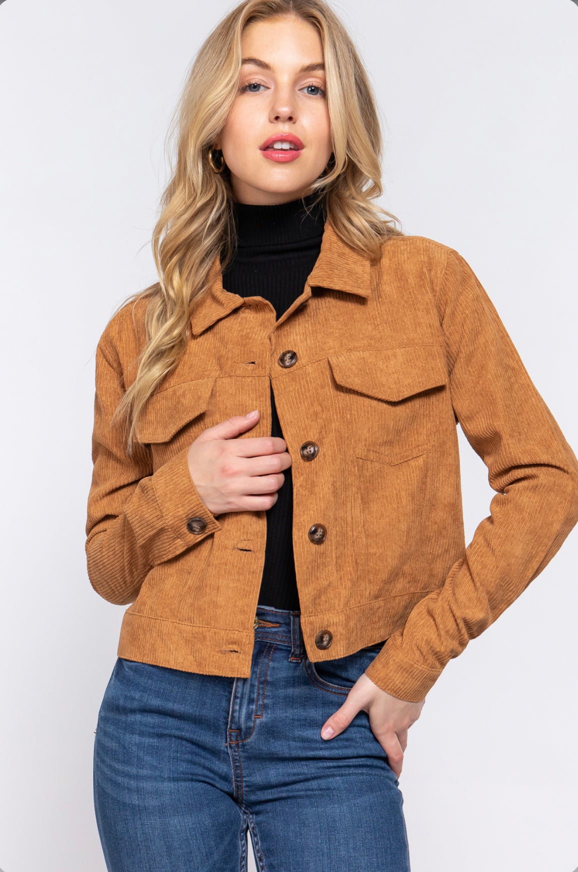 Camel Corduroy Jacket