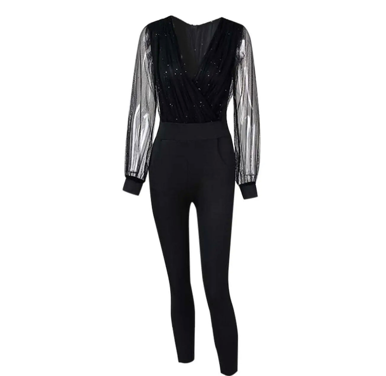 Elegant long sleeve jumpsuit