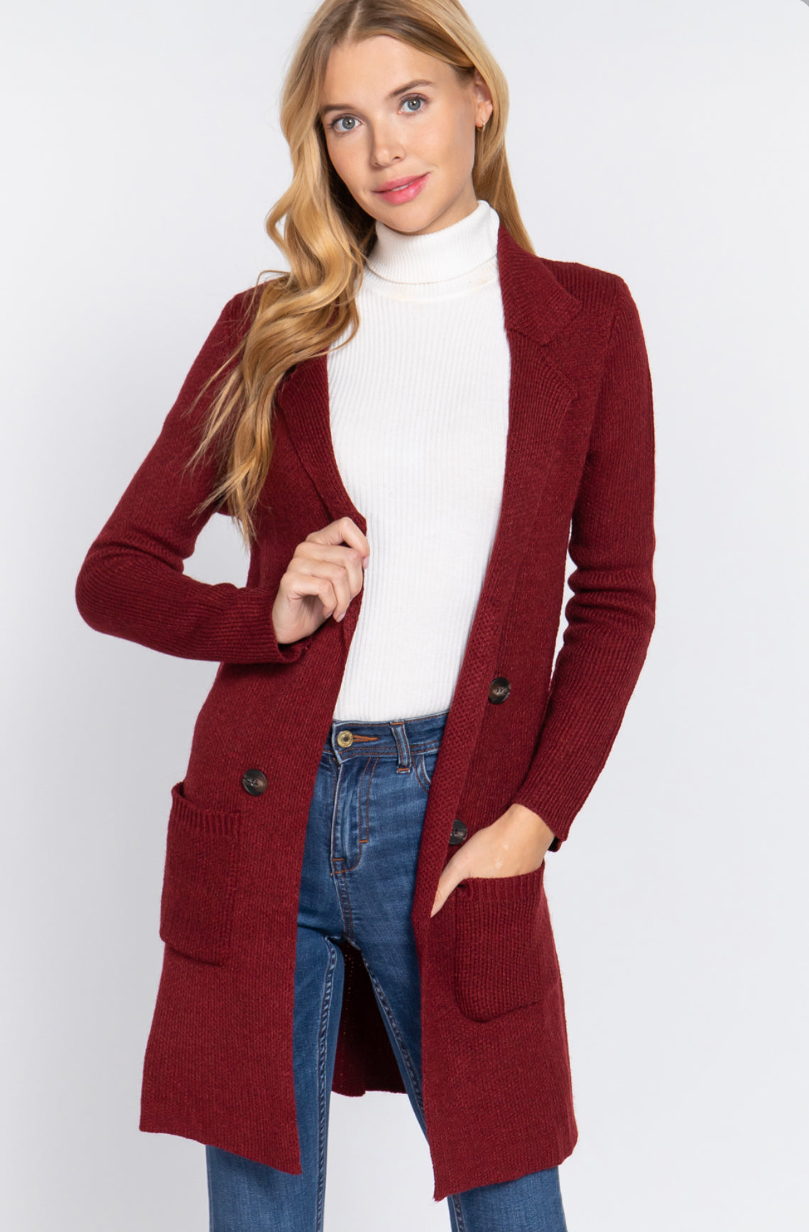 LONG SLEEVE SWEATER CARDIGAN