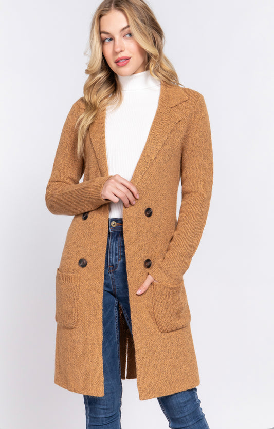 LONG SLEEVE SWEATER JACKET