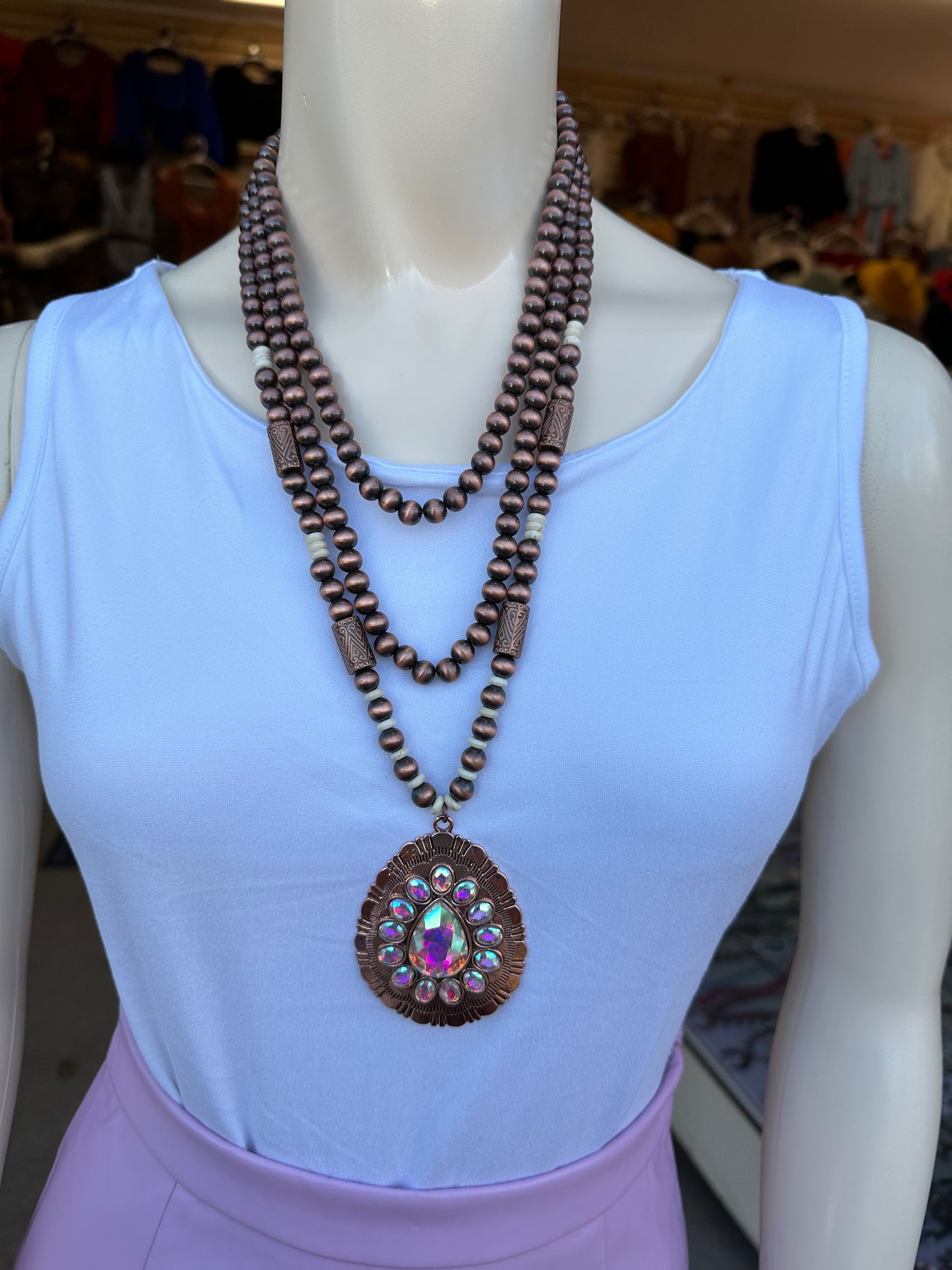 Navajo necklace and earrings set