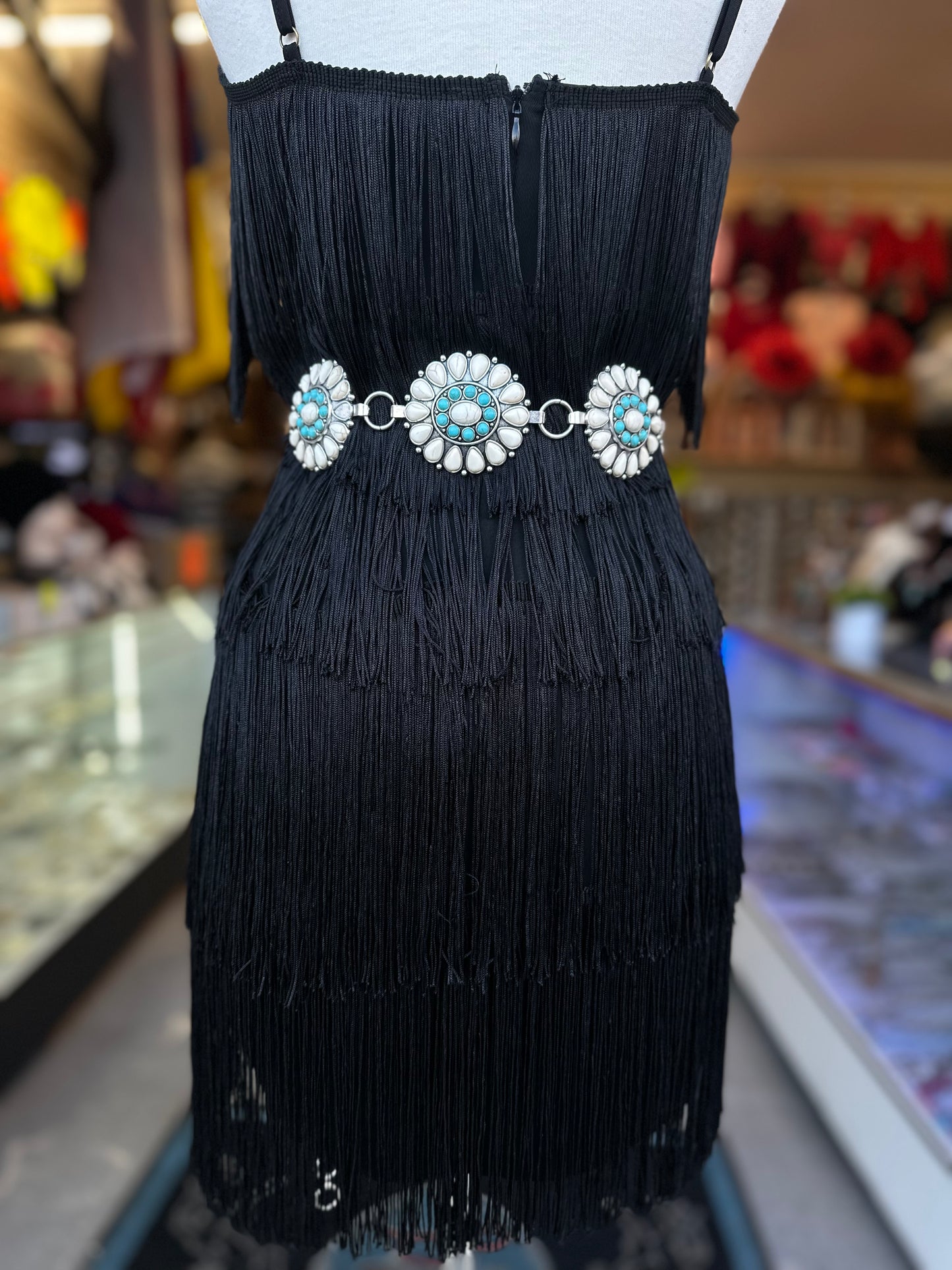 Black fringe Dress