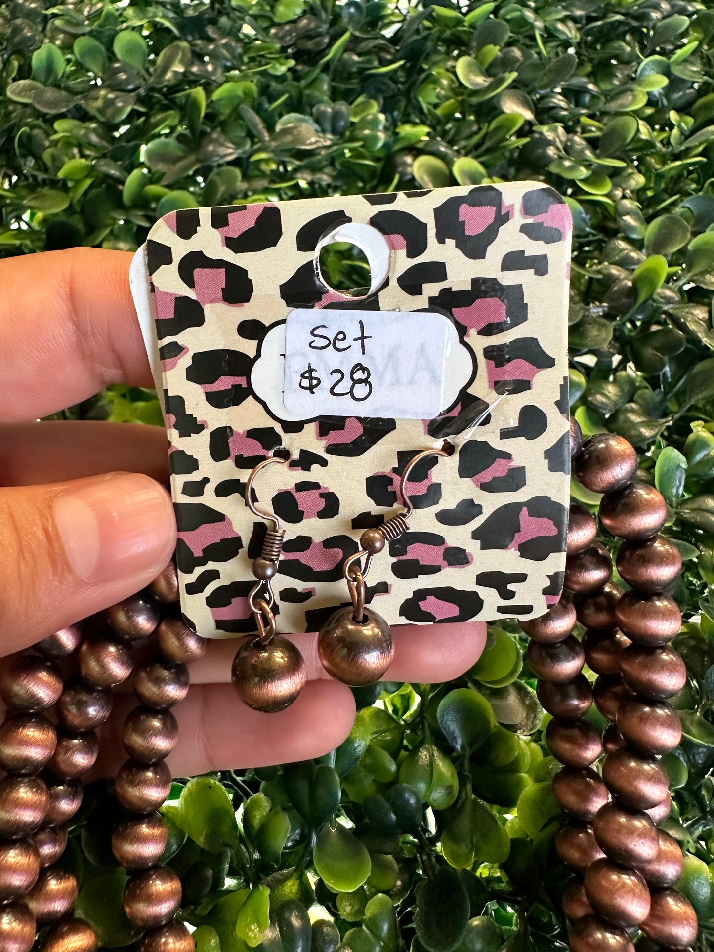 Navajo necklace and earrings set