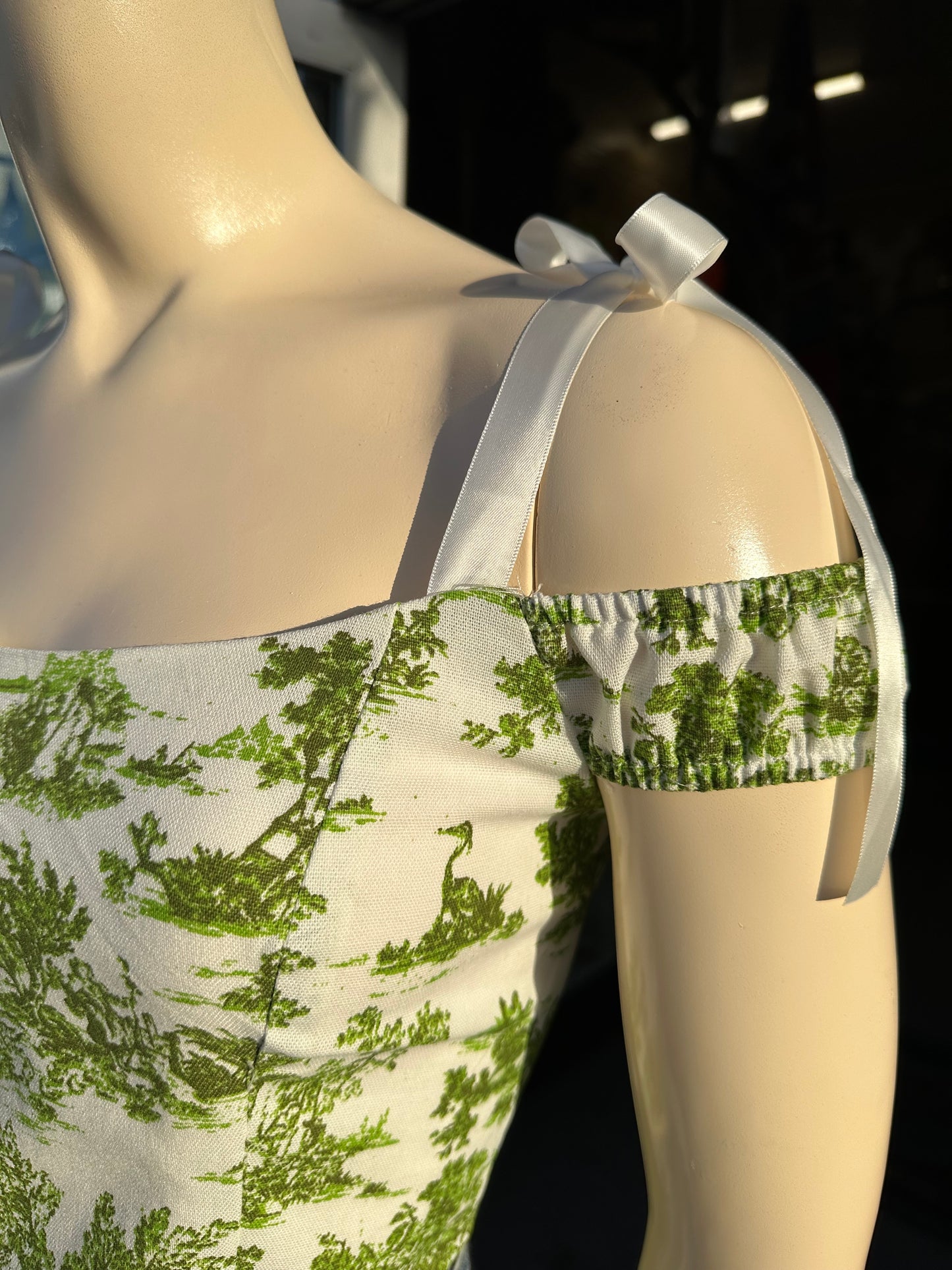 Floral Green Corset