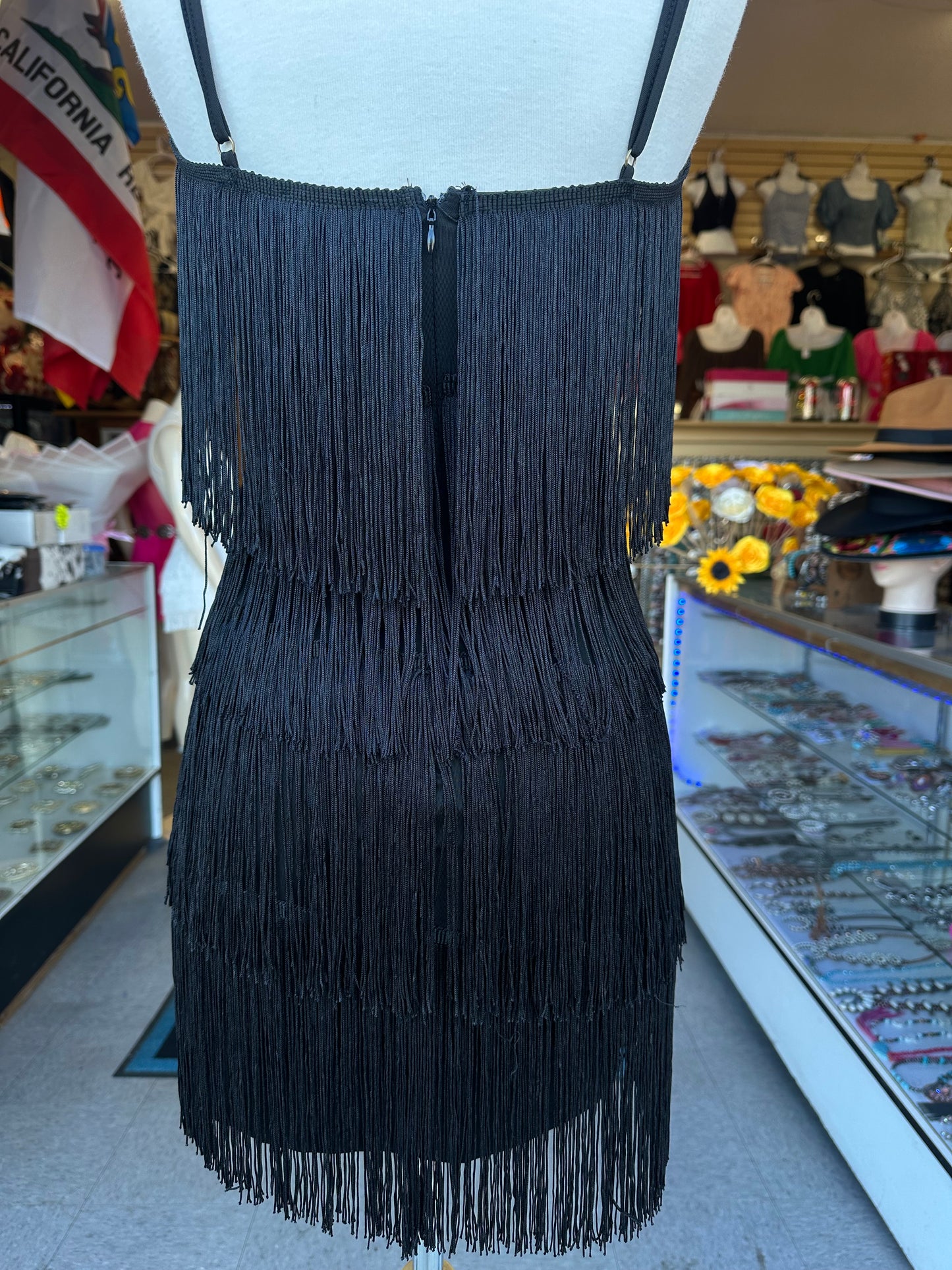 Black fringe Dress