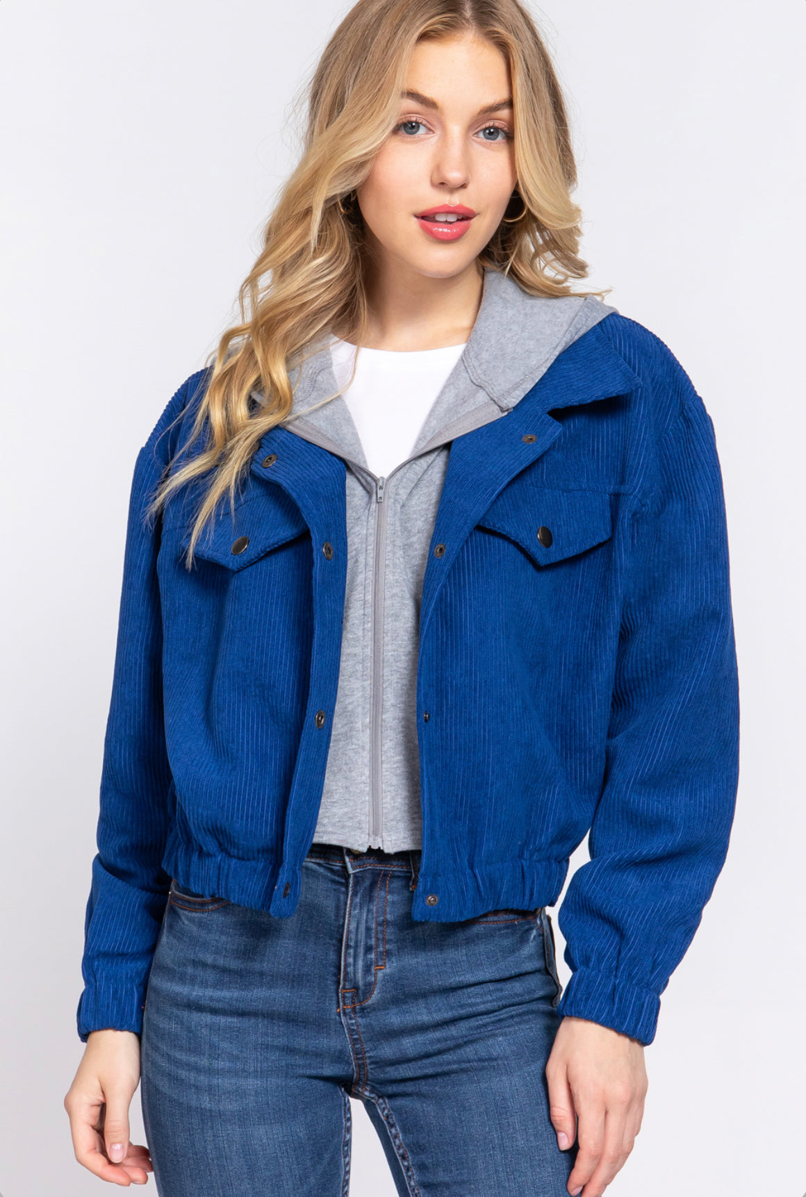 HOODIE CORDUROY JACKET