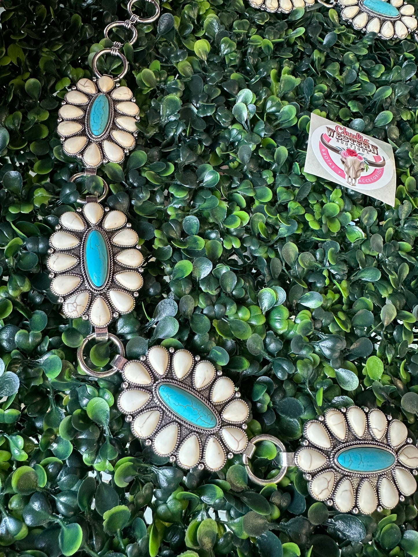 Western Stone Concho Belt
