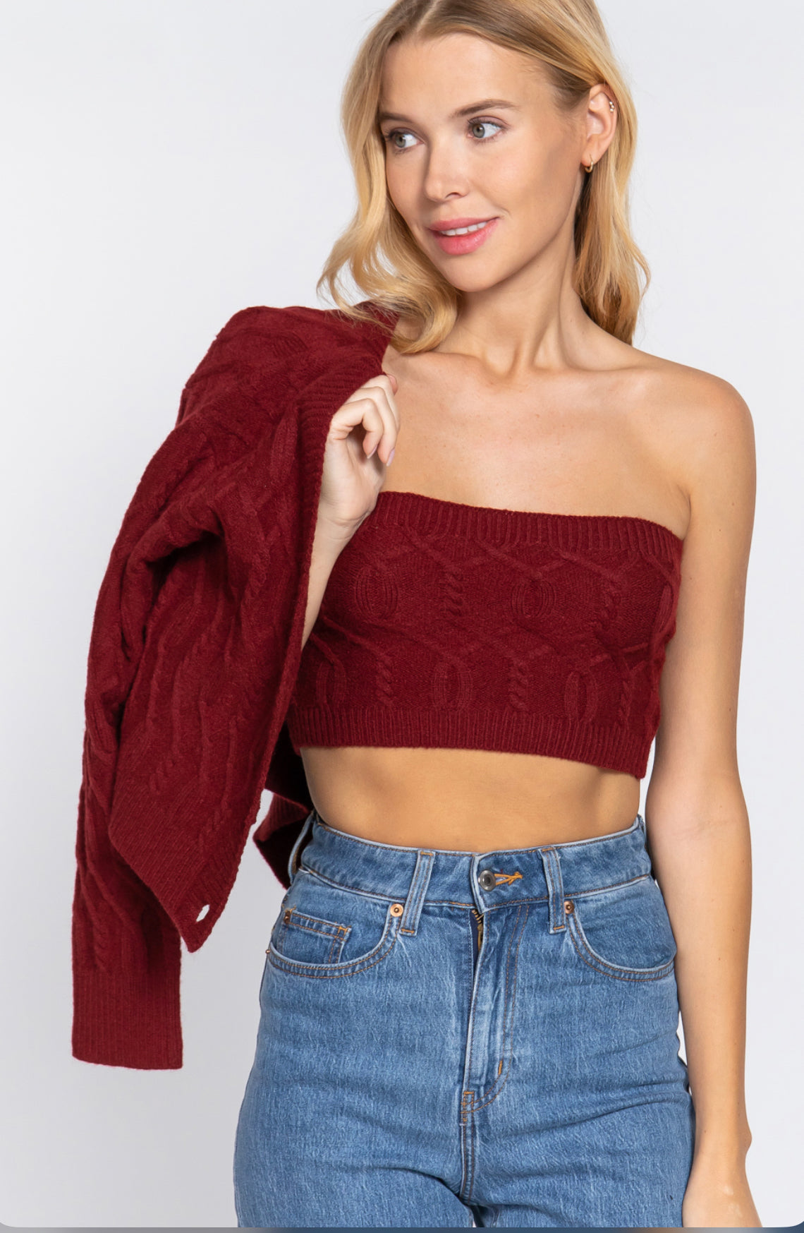 SWEATER TUBE & CARDIGAN SET