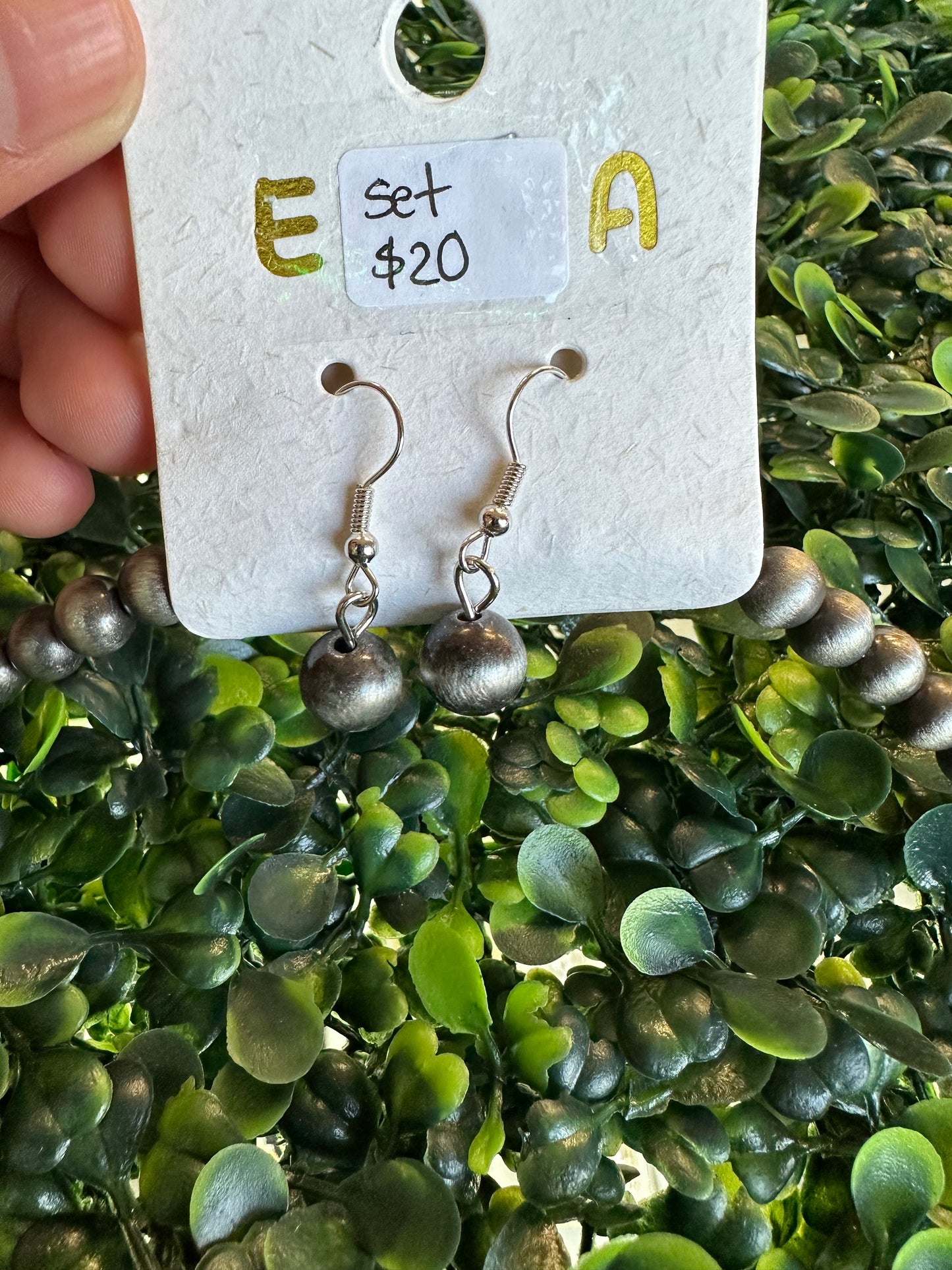18” squash Navajo necklace and earrings set