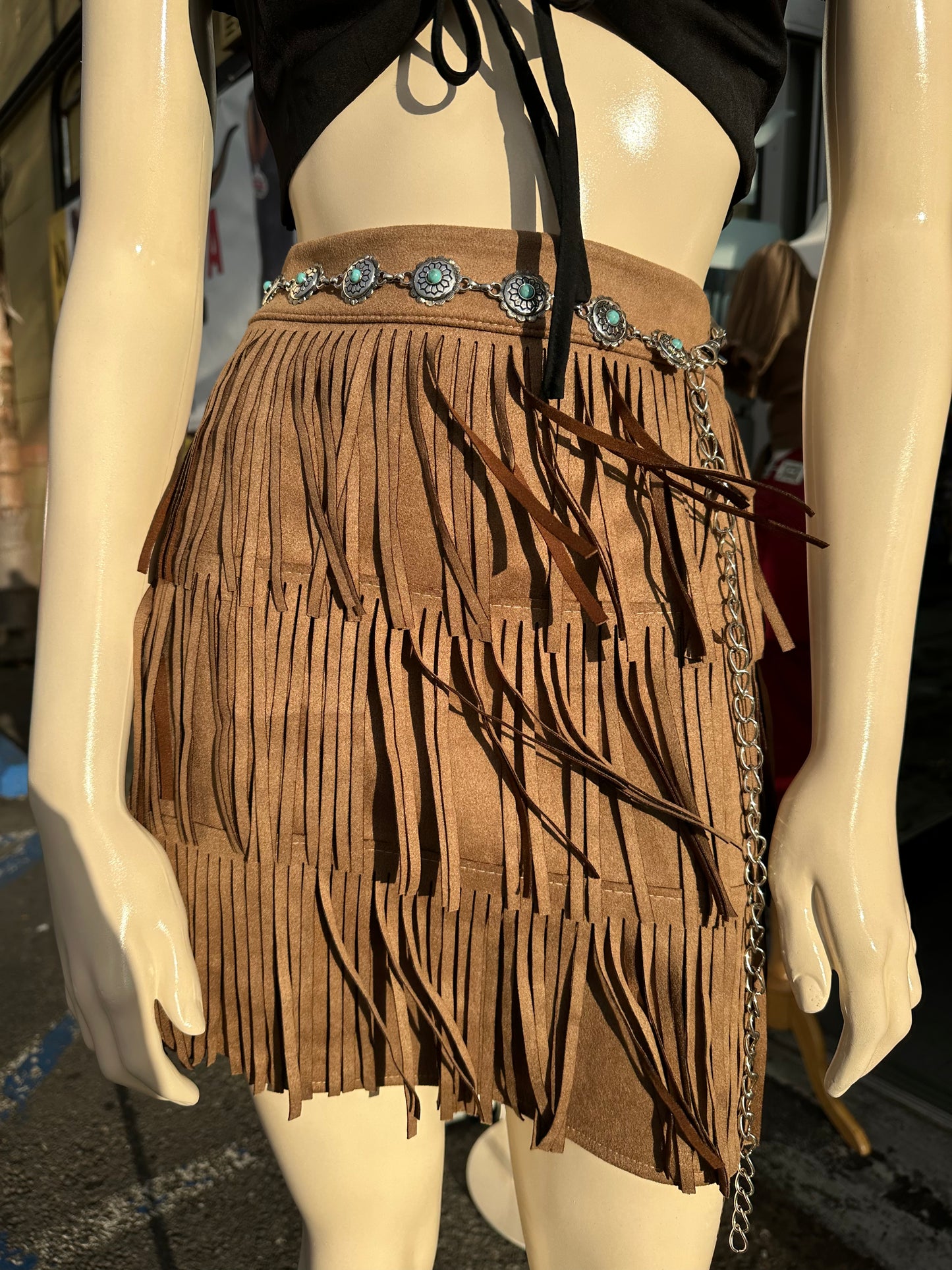 Vaquera Fringe skirt(4 colors available)