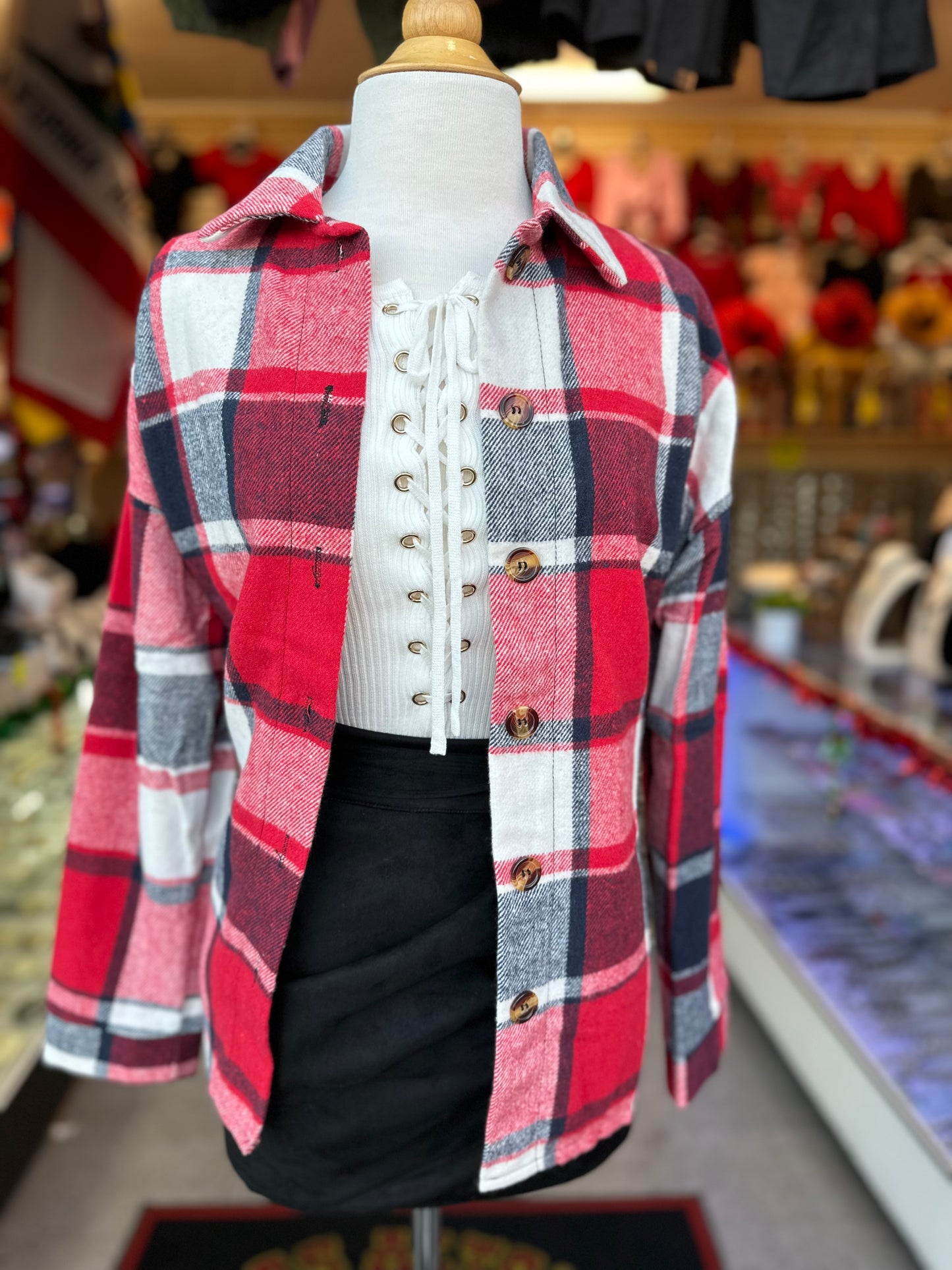 Plaid Red Shacket