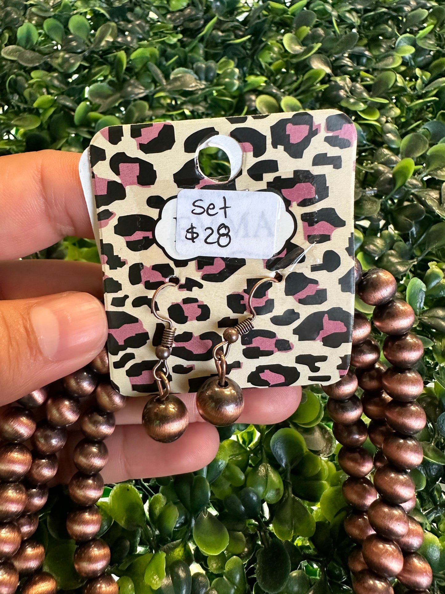 Navajo necklace and earrings set