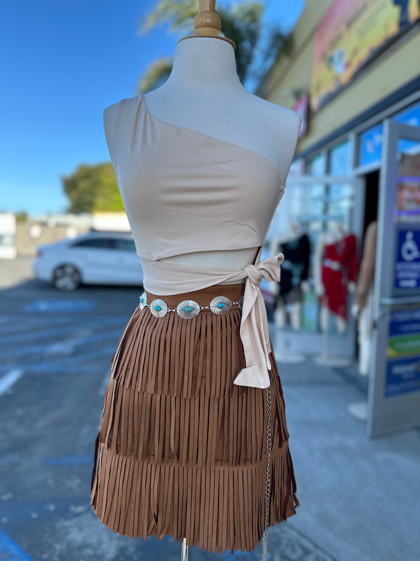 Vaquera Fringe skirt(4 colors available)