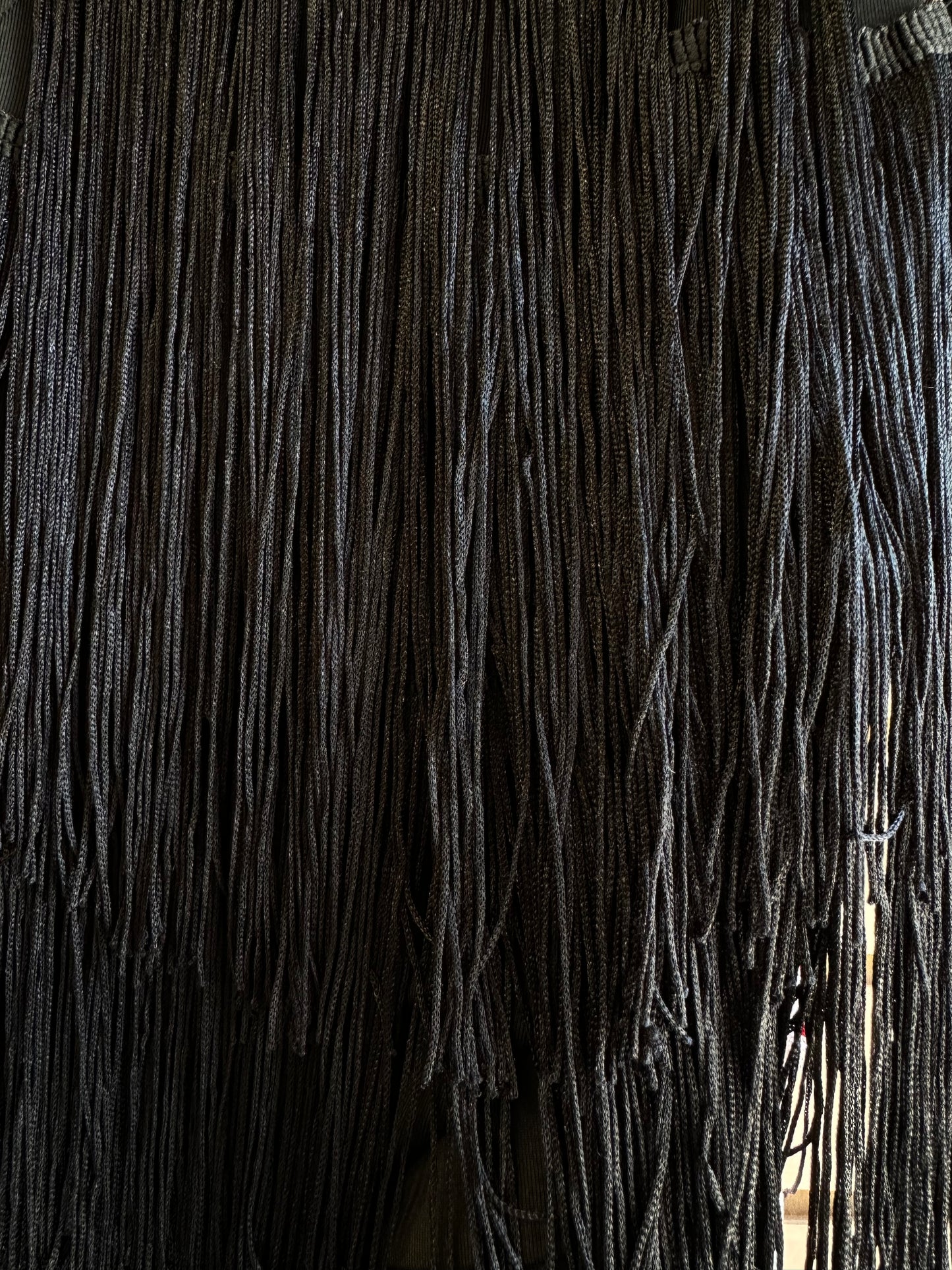 Halter fringe bodysuit(black & red color)