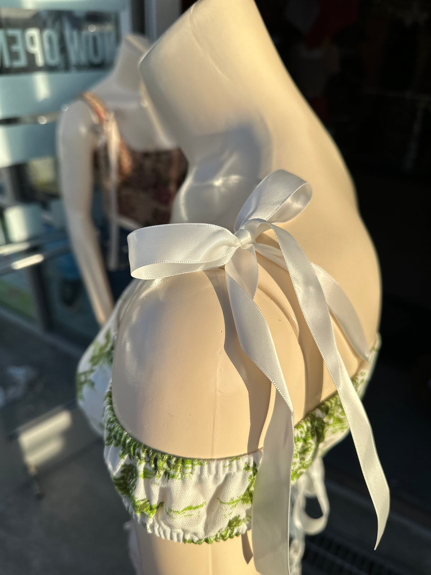 Floral Green Corset