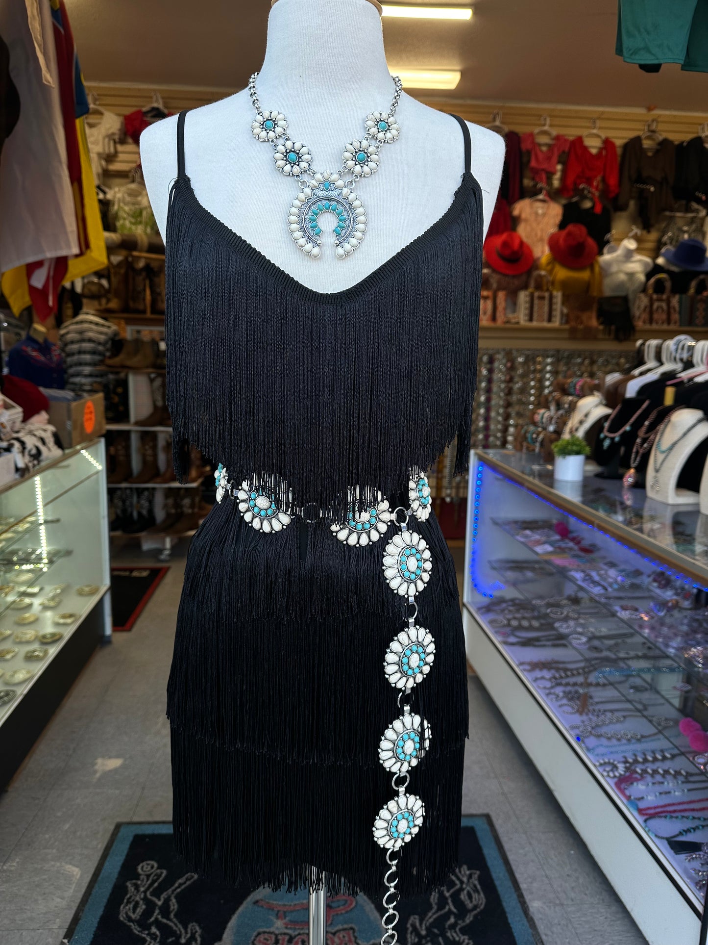 Black fringe Dress