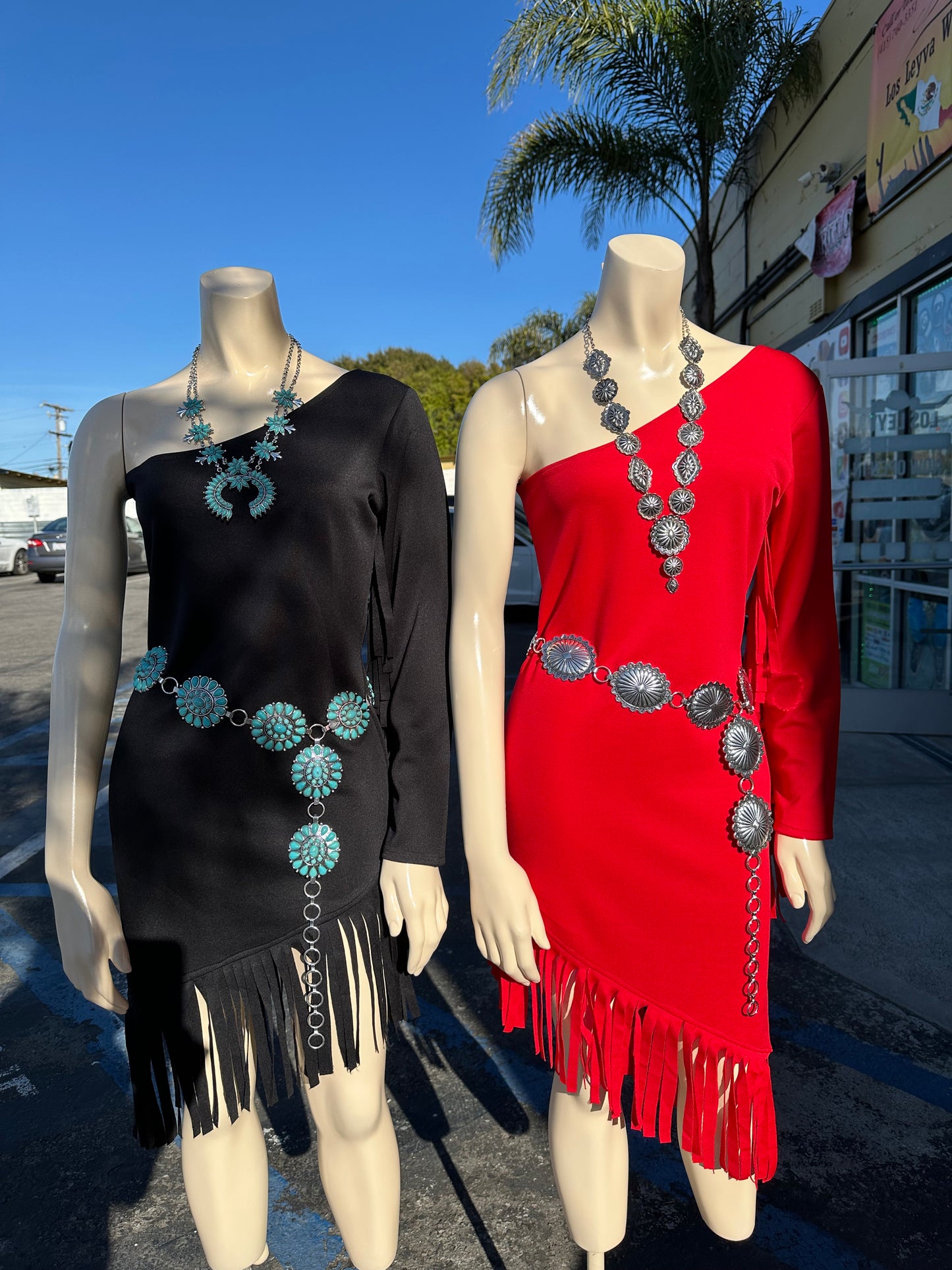 Red Fringe Dress