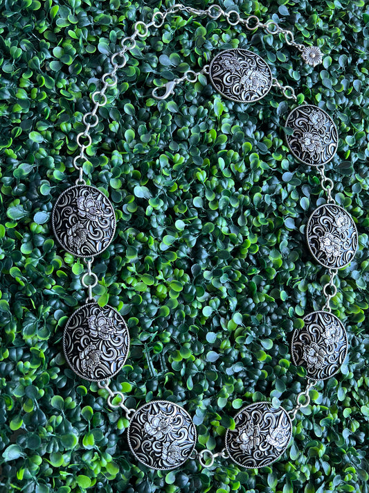 Floral chain belt 46” long