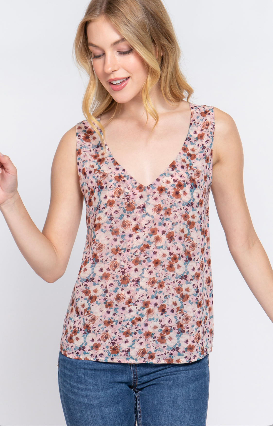 Floral print top