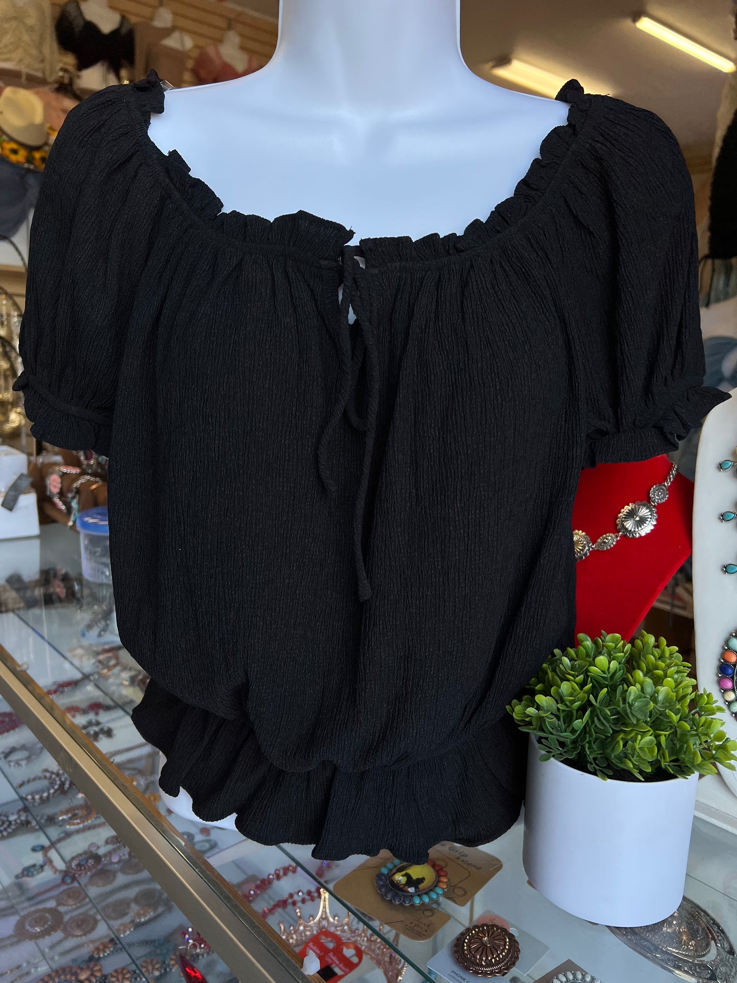 Juliana Black Blouse