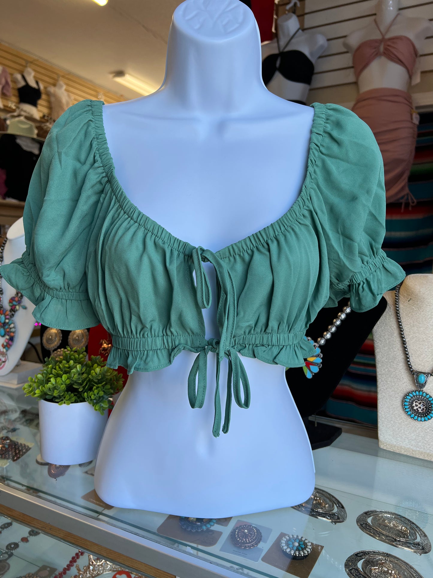 Tania Jade Green Top