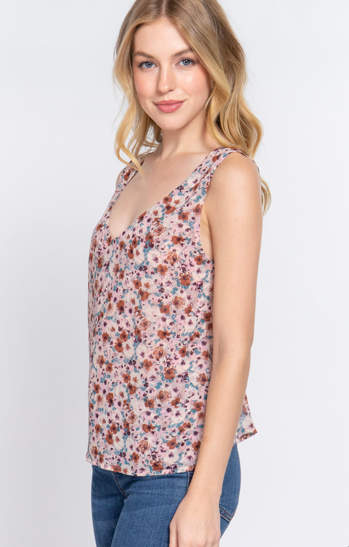 Floral print top