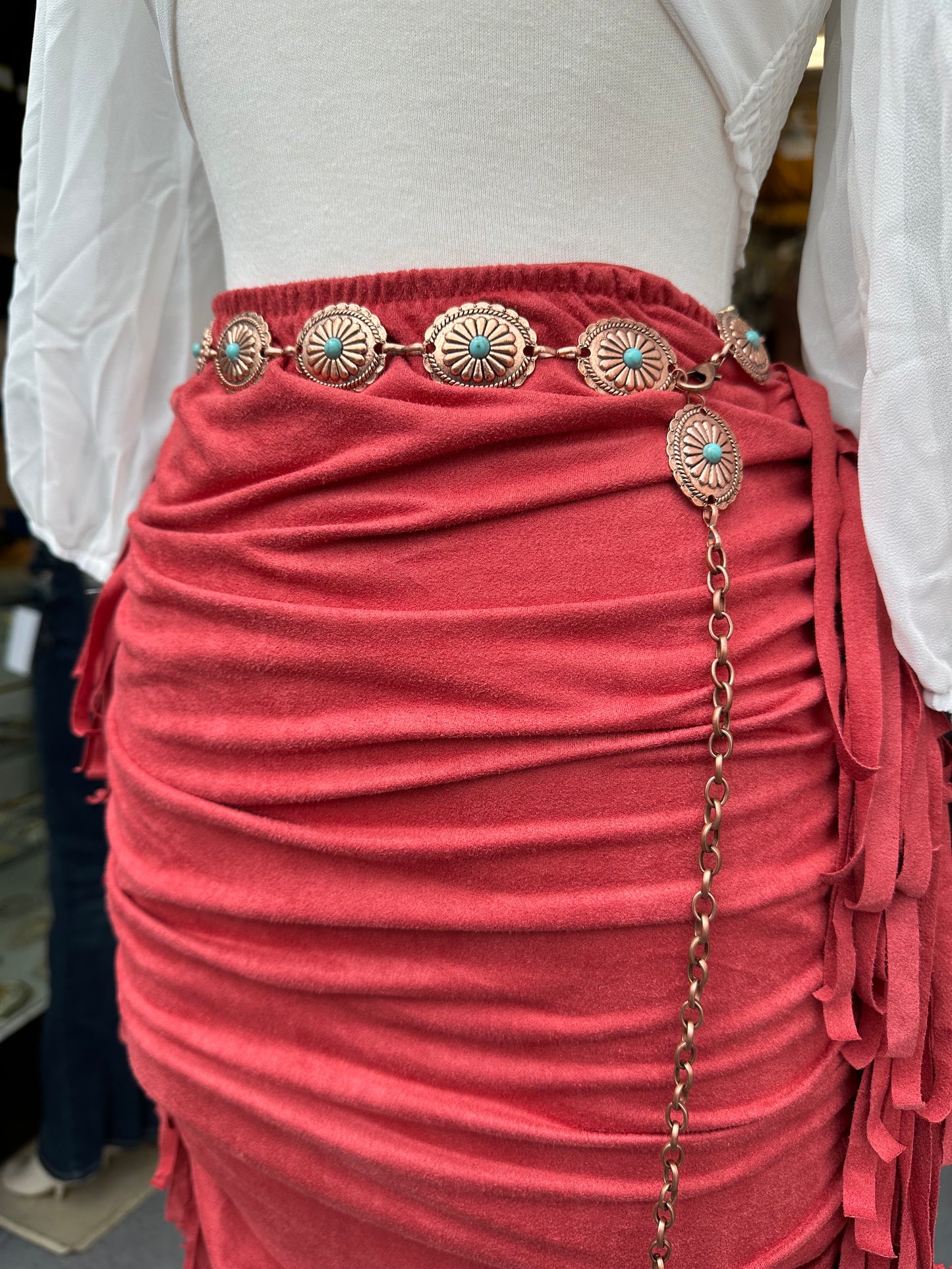 High waist fringe Bodycon skirt