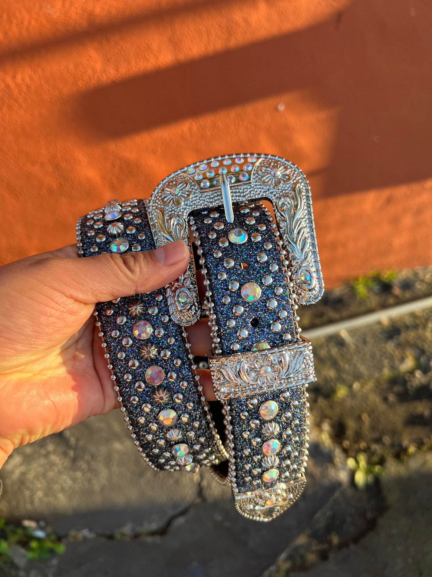 Rhinestone Western Belt