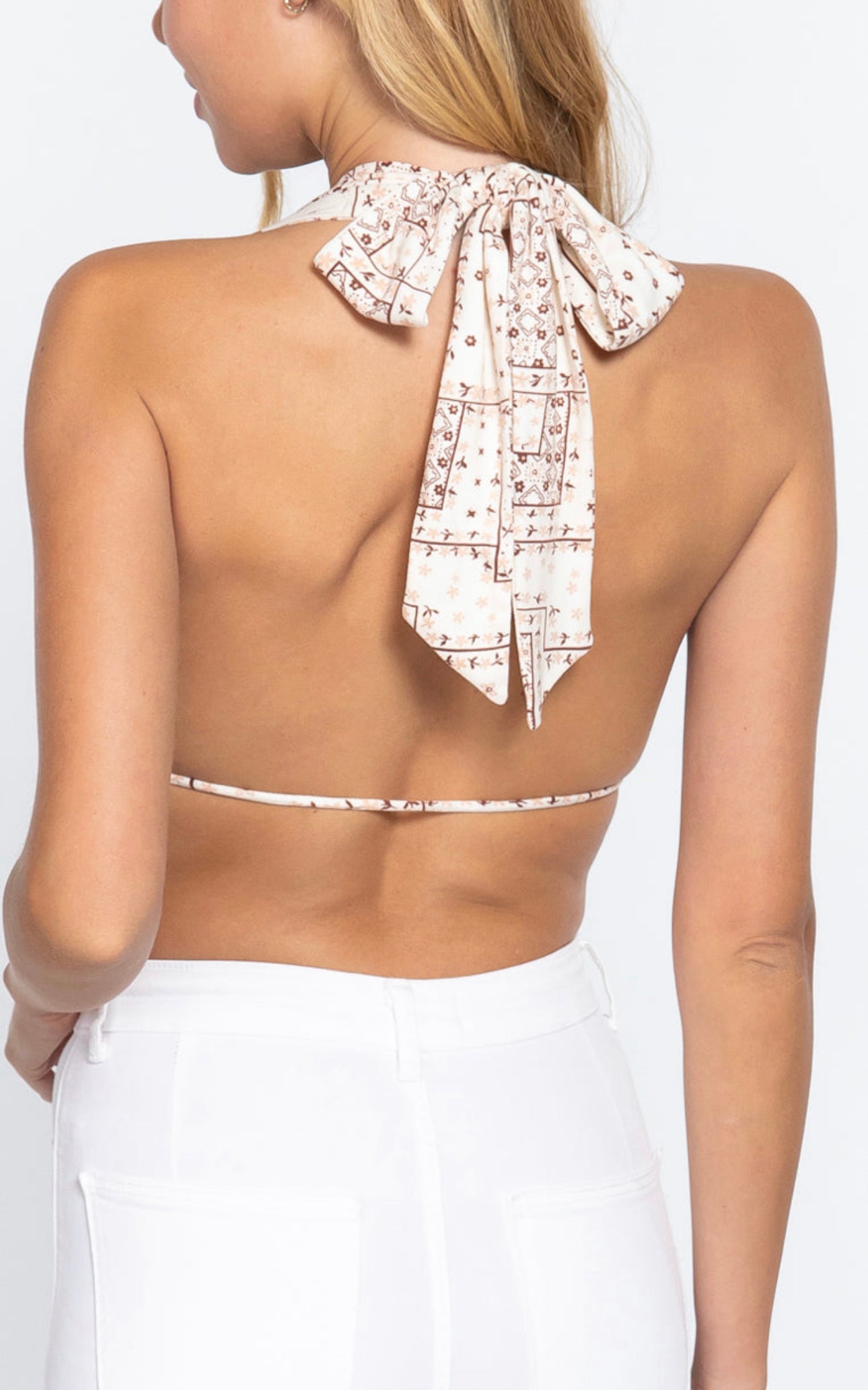 Enamorada 🥰 Neck Bra Cup Top(2 colors)