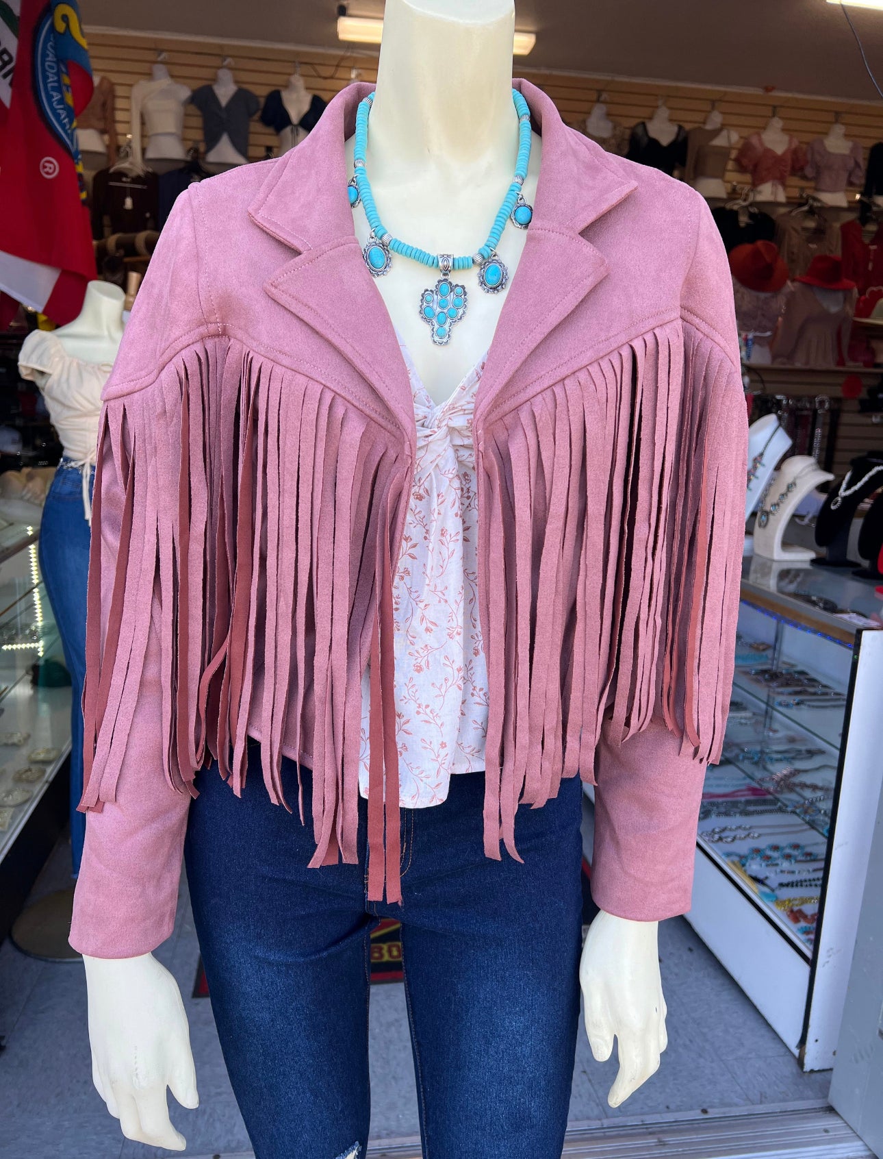 Suede fringe jackets (4 colors)