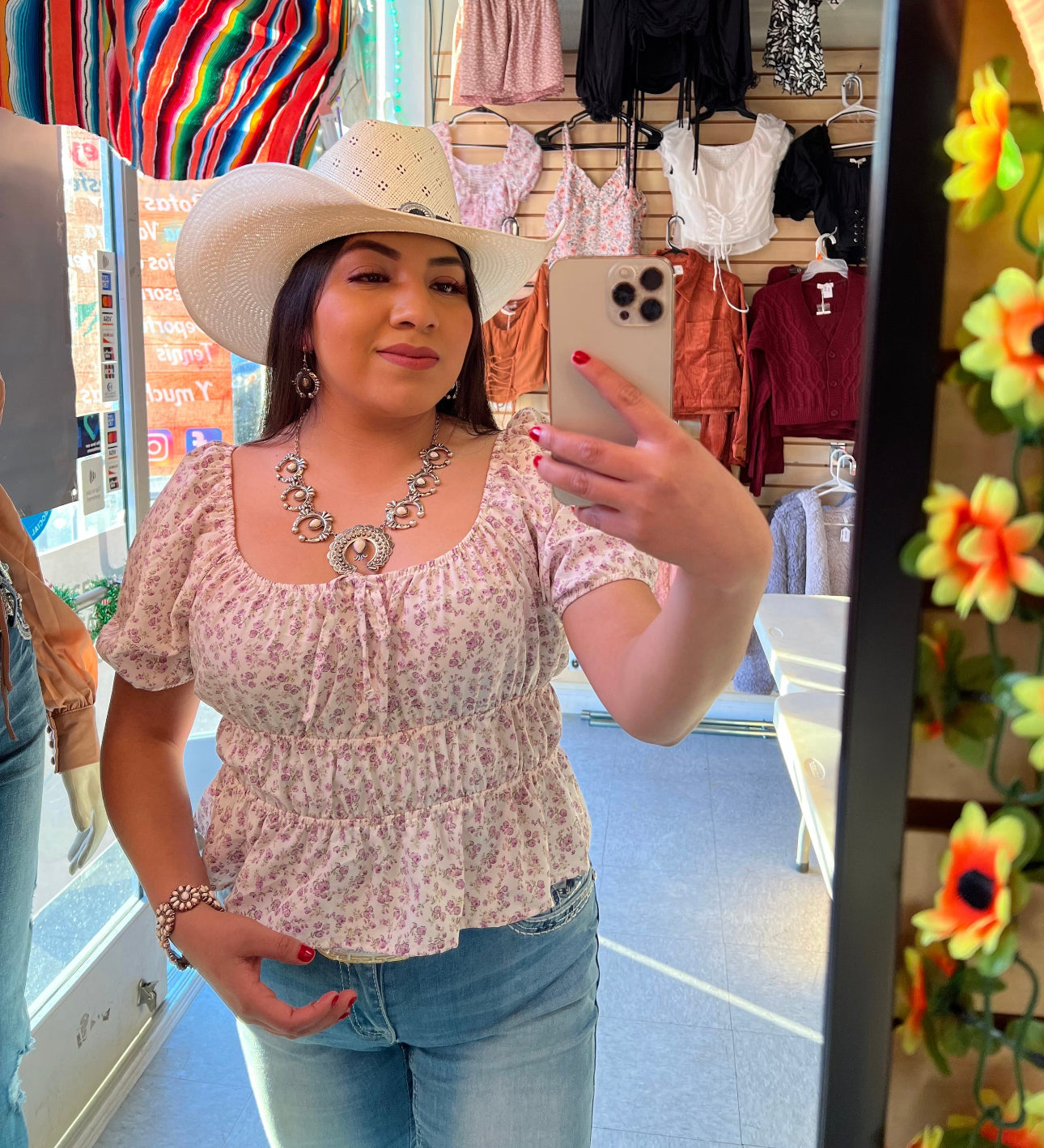 Lizett floral Plus size top