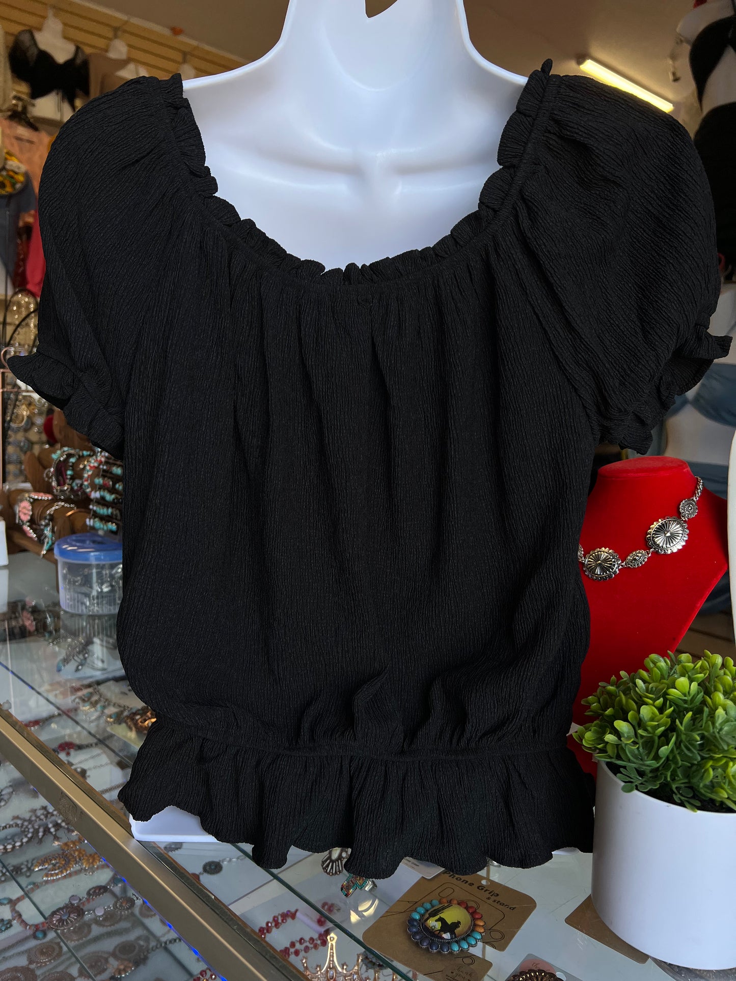 Juliana Black Blouse