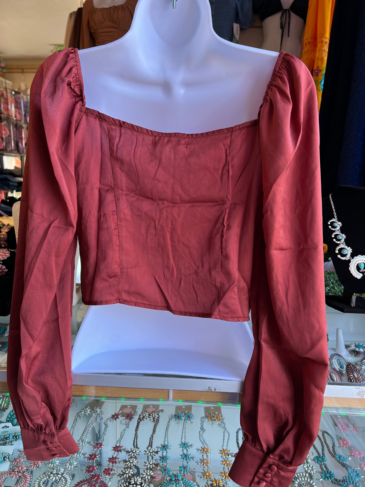 Burgundy Top