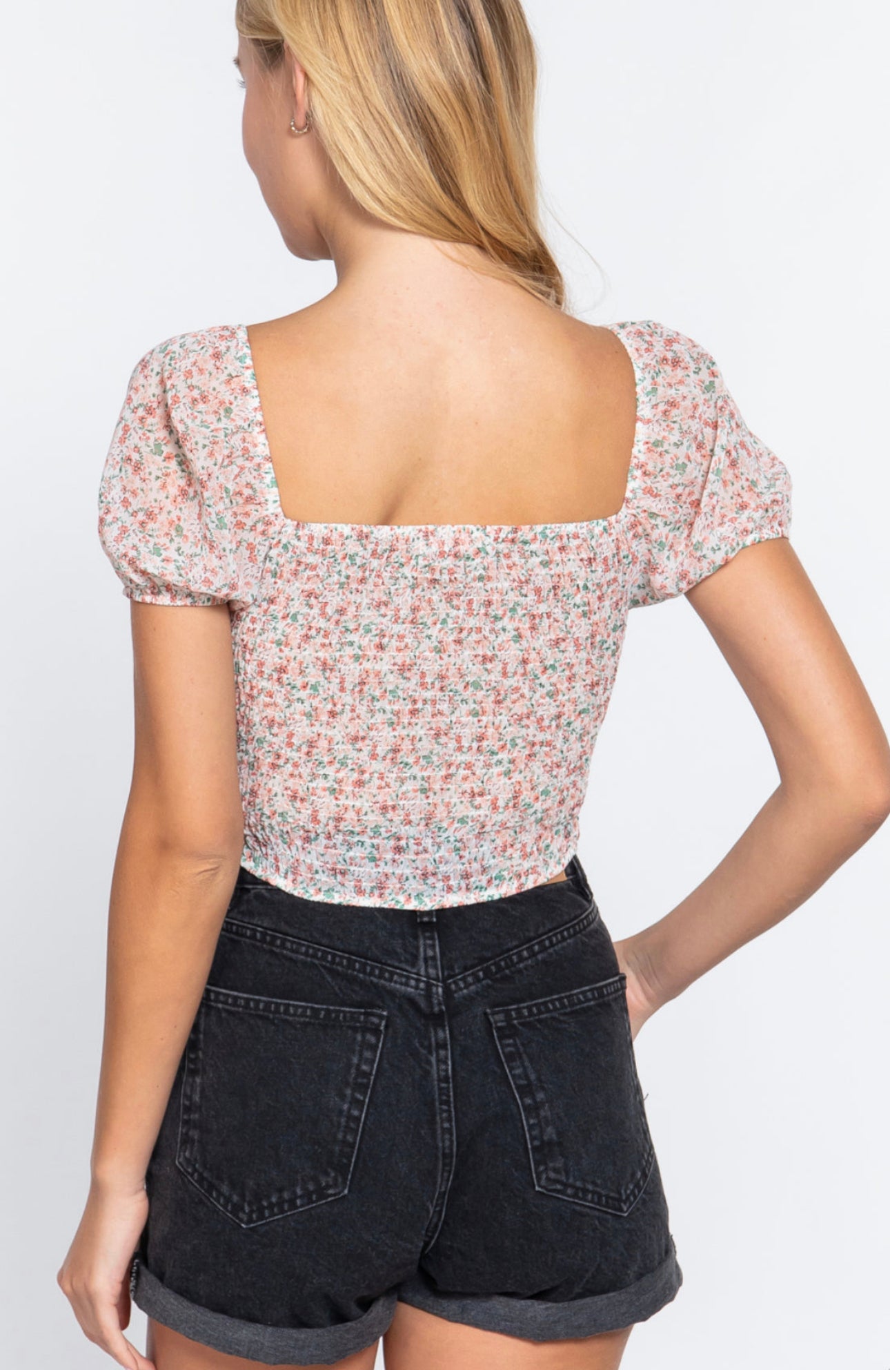 Melissa floral plus size top
