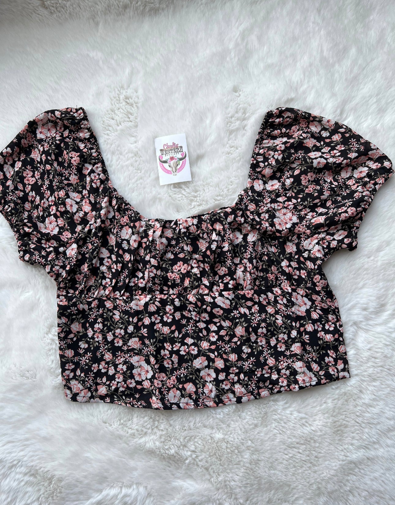 Camelia floral plus size top