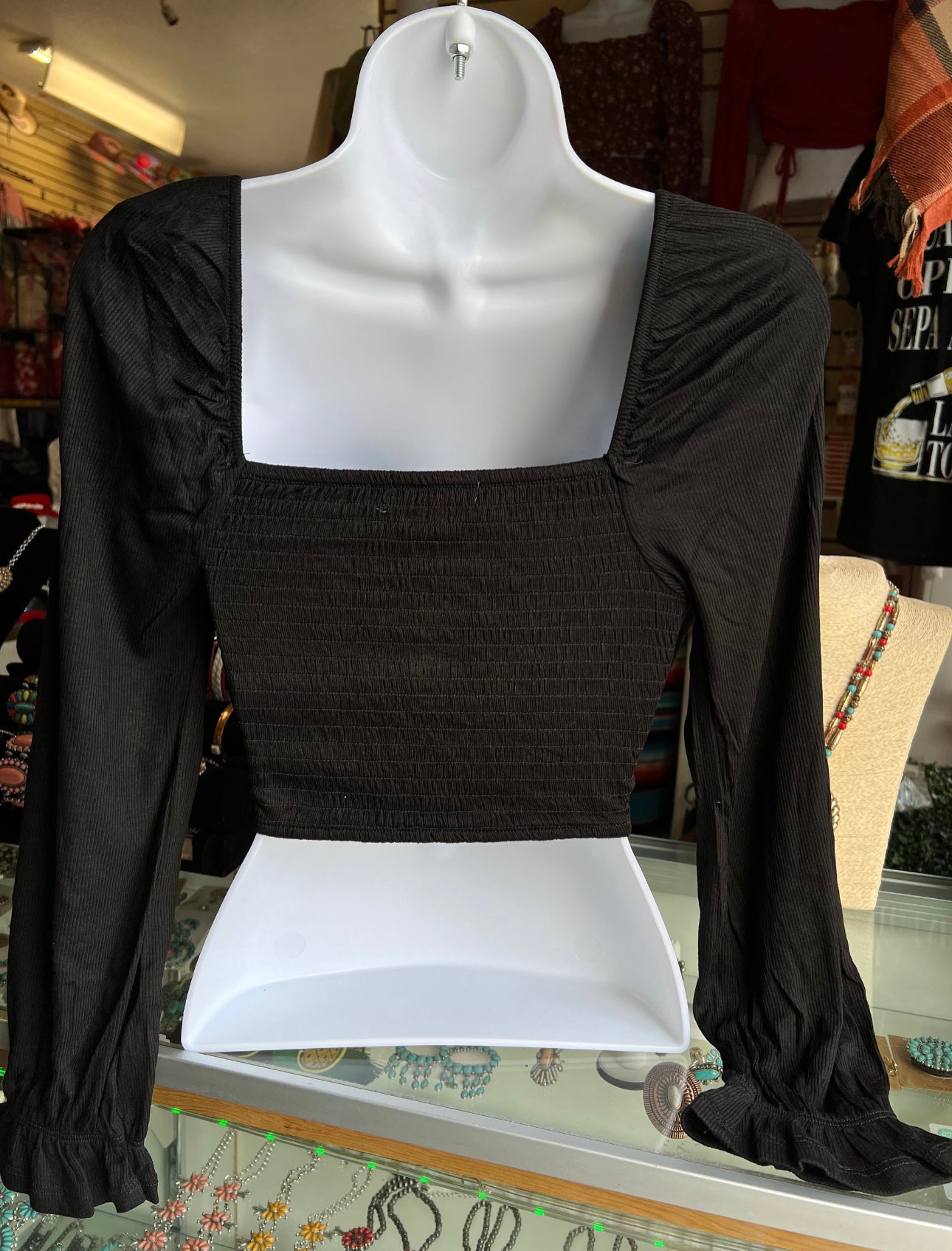 Ximena Black Top