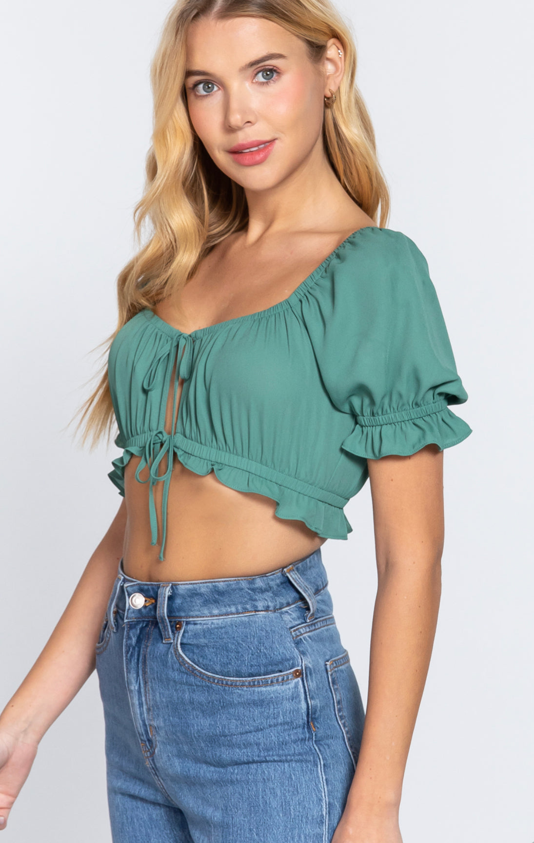 Tania Jade Green Top