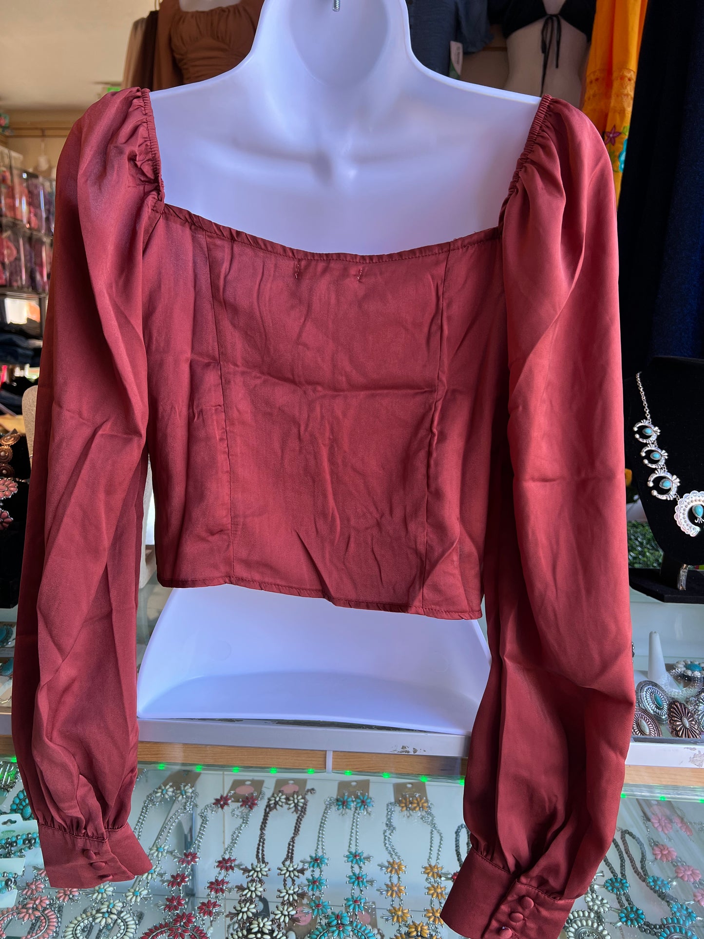 Burgundy Top