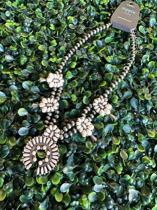 White stone necklace