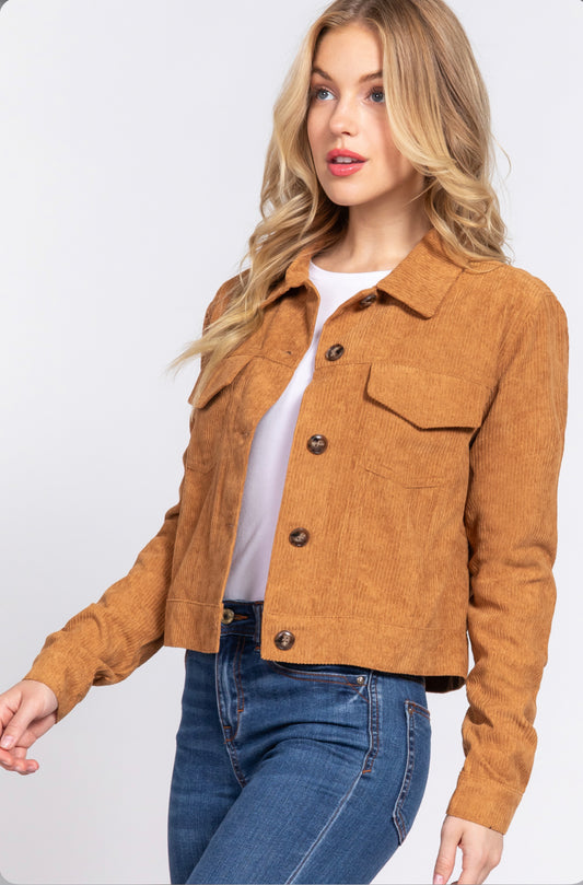 Camel Corduroy Jacket