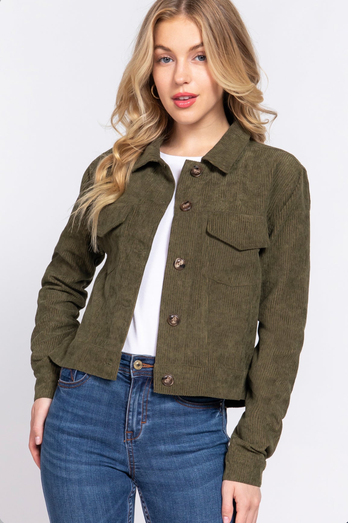 Olive Corduroy Jacket