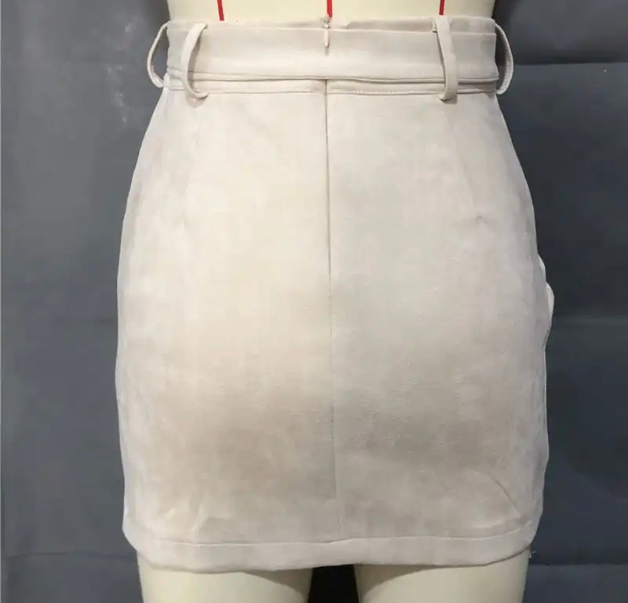High waist suede skirt (2 colors available)