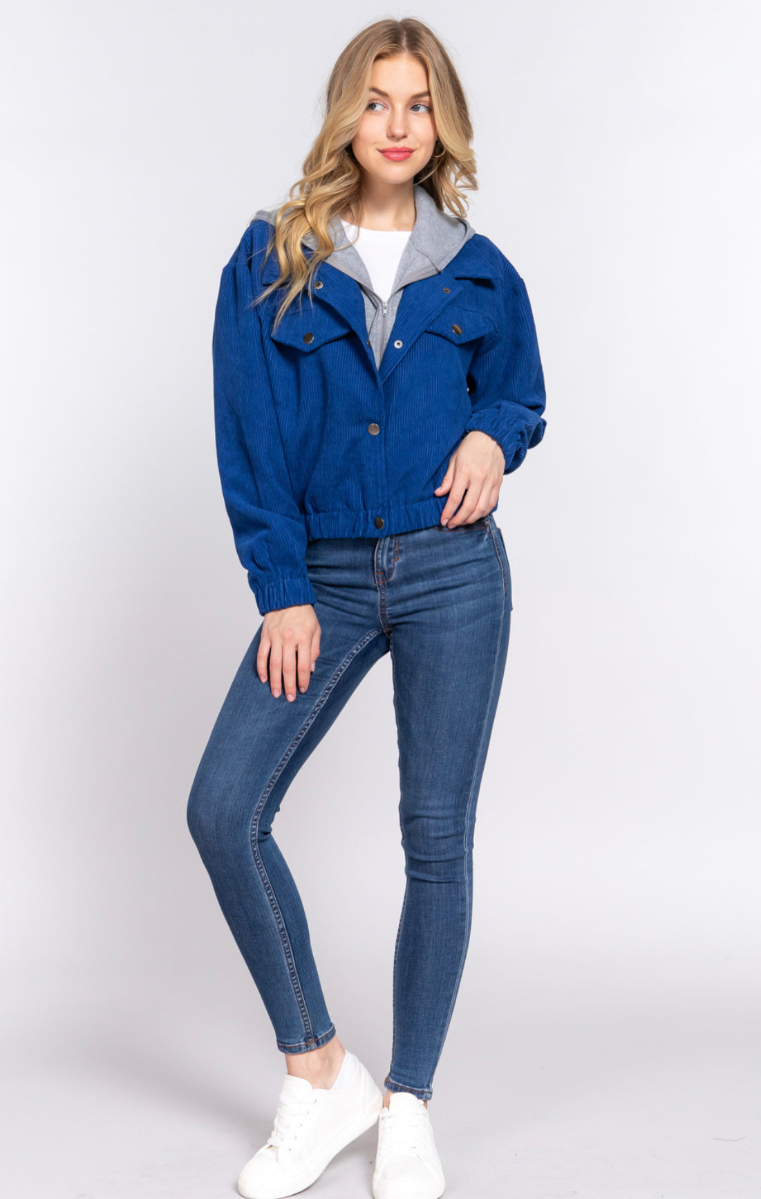 HOODIE CORDUROY JACKET