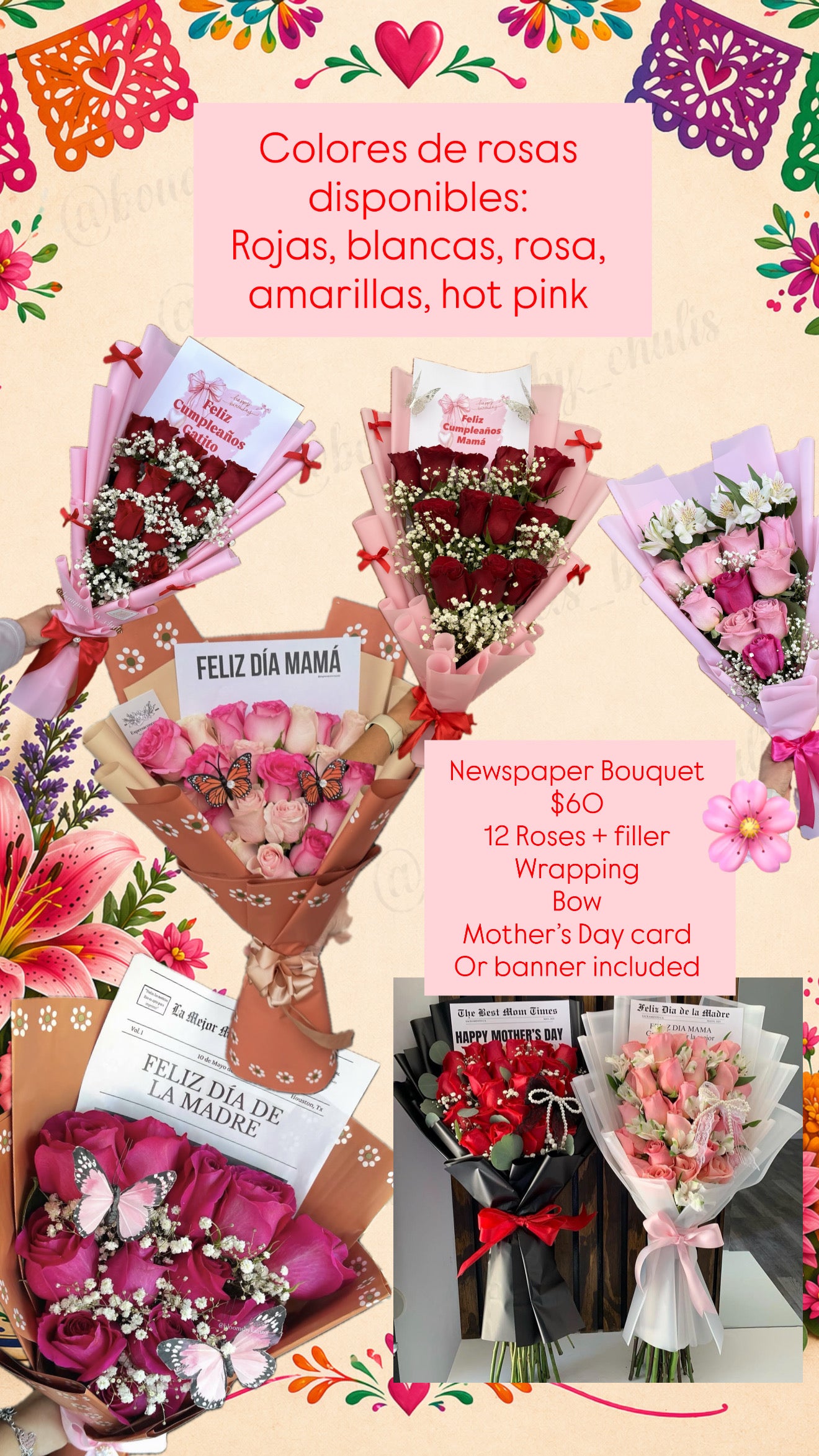 Newspaper Bouquet