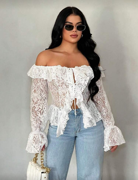 Off shoulder shirt size large