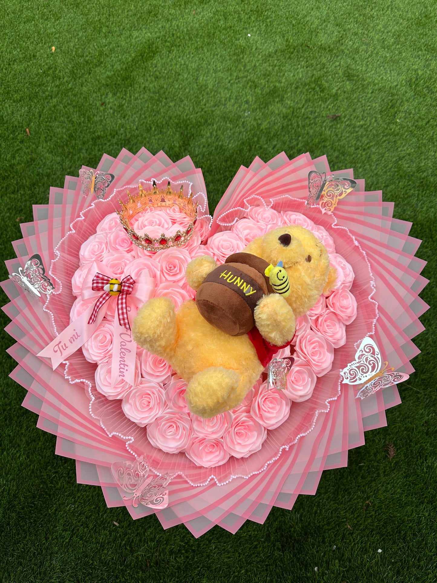 Whinnie the Pooh heart bouquet