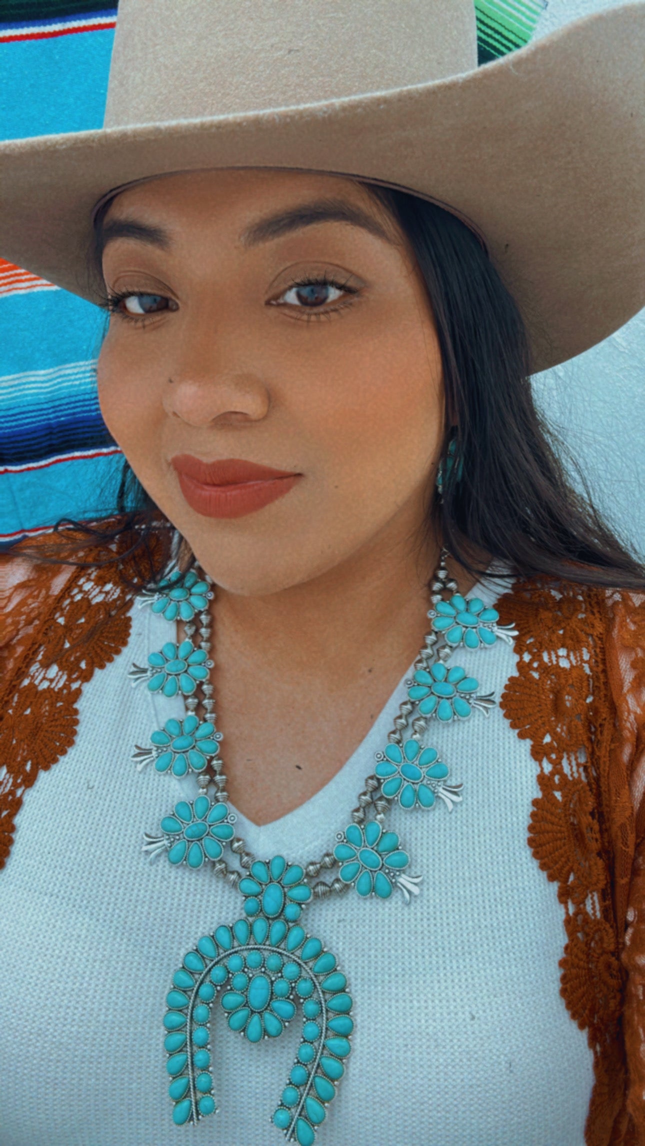 Squash Blossom Necklace and Earrings set