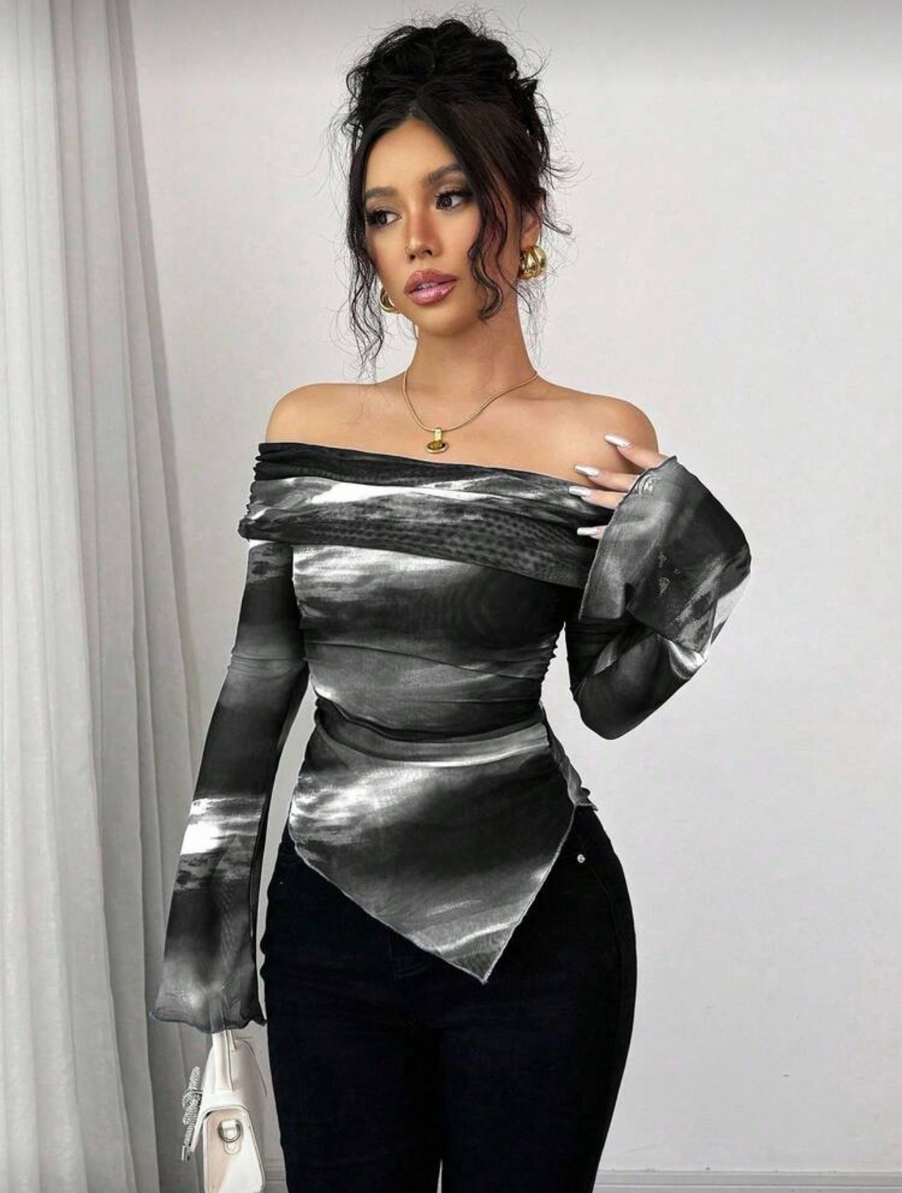 Casual black t shirt size XL