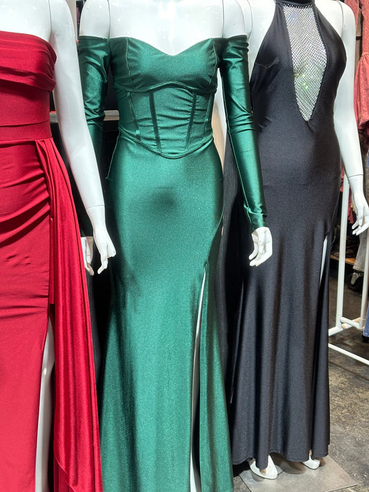 Green Party Dress