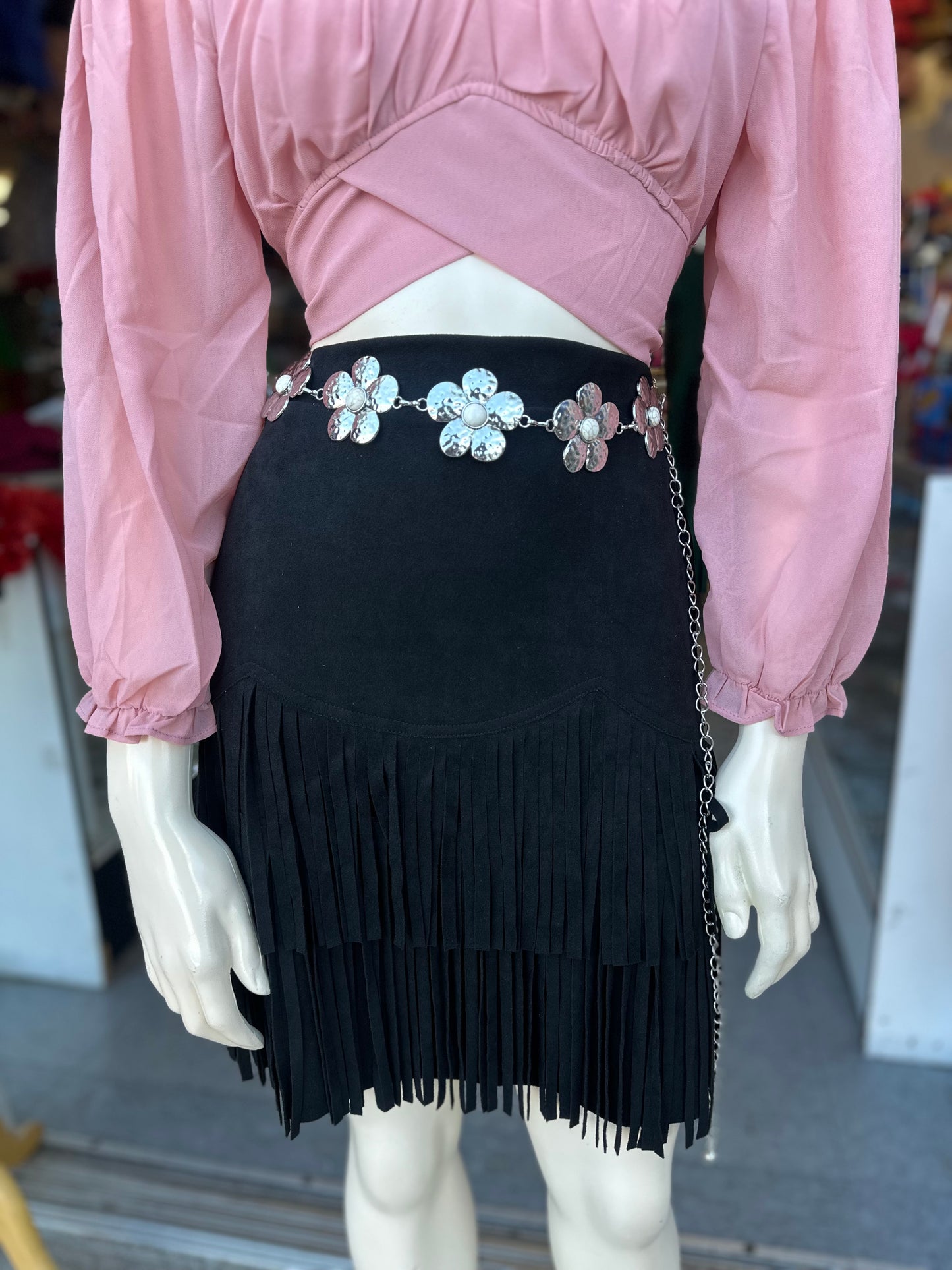 Catalina long sleeve top (dusty pink)